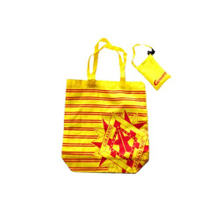 Promotional fold shopping bags with small pouch