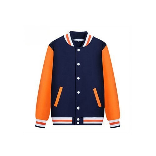 Sporting outerwear baseball jacket with customized embroidery logo