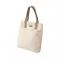 Canvas advantageous carry hand bags for women with leather handle