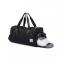 Customized outdoor sports multi-functional waterproof nylon travel bag with a built-in shoe pocket