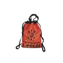 Nylon material drawstring bags with back belts 
