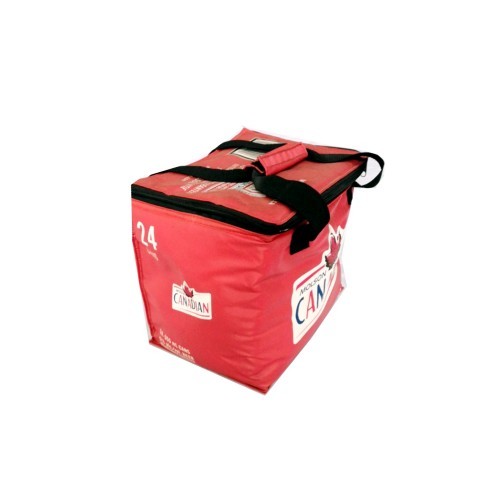 Waterproof pvc outdoor lunch bags with aluminum foil insulation to keep food warm or cold.