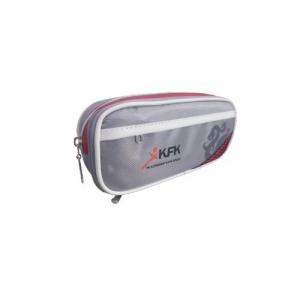 Promote your brand with front zipper pocket printing on waterproof polyester pencil carry bags
